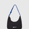 Borsa a tracolla in nylon con cordino Borsa a tracolla in nylon con cordino