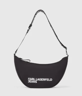 Borsa a tracolla in nylon con logo