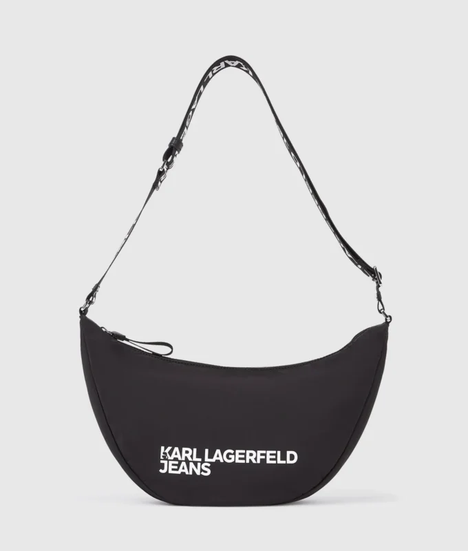 Borsa a tracolla in nylon con logo Borsa a tracolla in nylon con logo