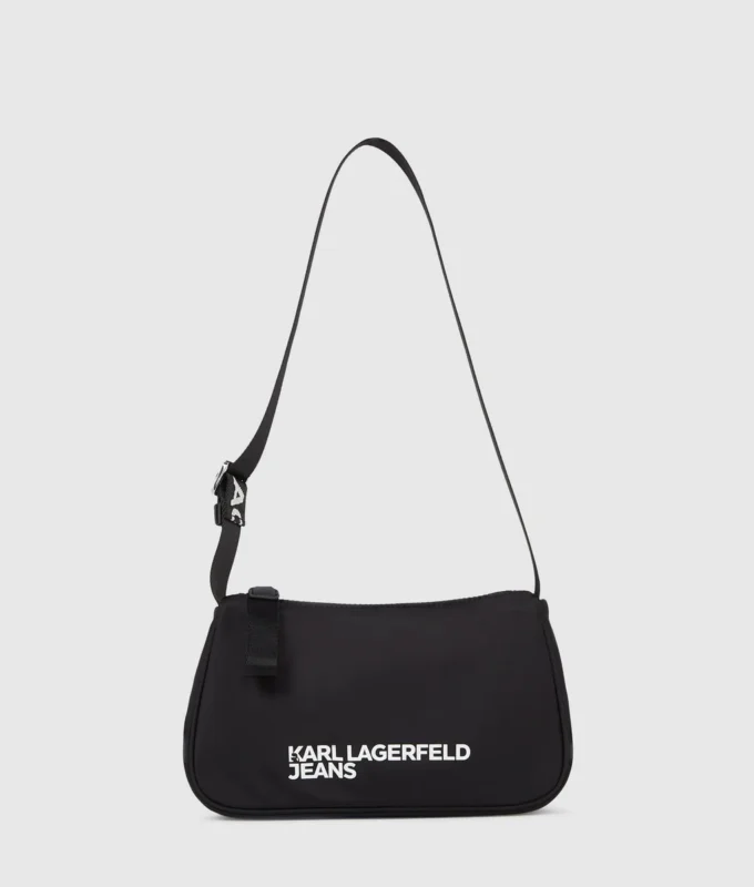 Borsa a tracolla in nylon con logo Borsa a tracolla in nylon con logo