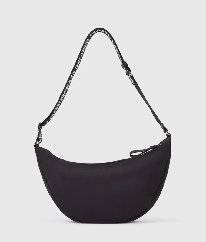 Borsa a tracolla in nylon con logo Borsa a tracolla in nylon con logo