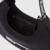 Borsa a tracolla in nylon con logo a forma di luna Borsa a tracolla in nylon con logo a forma di luna