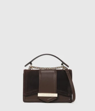 Borsa a tracolla in pelle scamosciata K/Nova