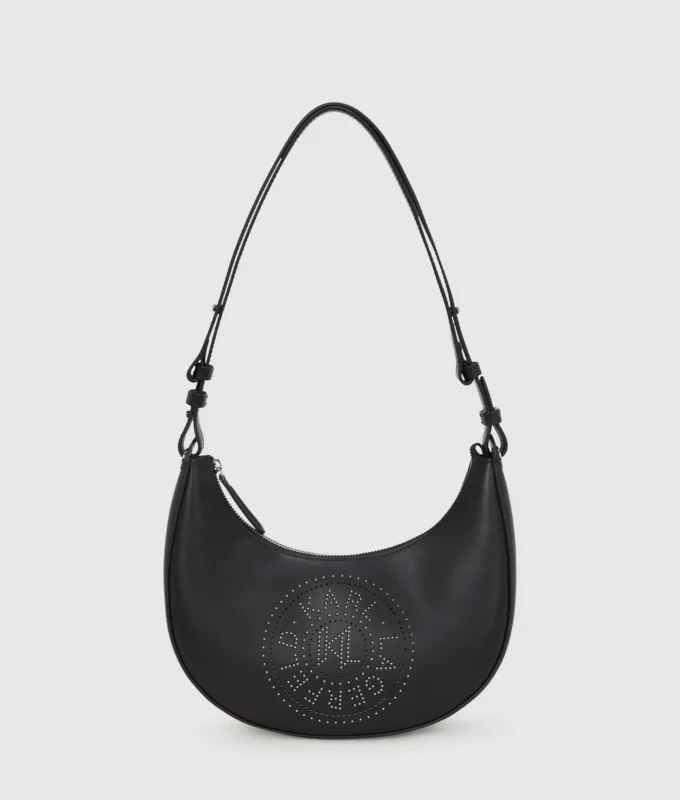 Borsa a tracolla K/Circle con borchie a forma di luna