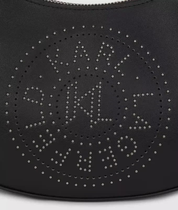Borsa a tracolla K/Circle con borchie a forma di luna