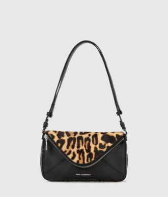 Borsa a tracolla K/Hardware leopardata