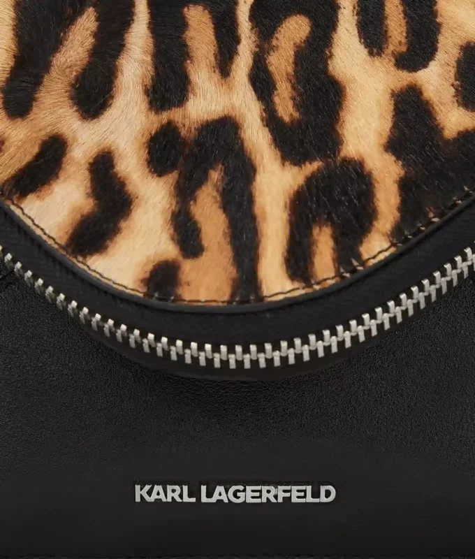 Borsa a tracolla K/Hardware leopardata Borsa a tracolla K/Hardware leopardata