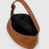 Borsa a tracolla K/Signature in pelle scamosciata Borsa a tracolla K/Signature in pelle scamosciata