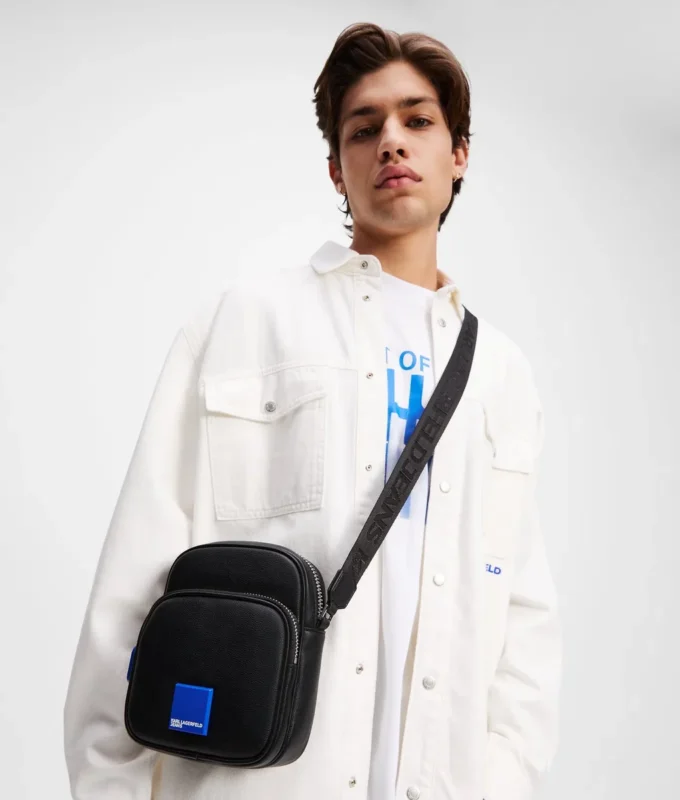BORSA A TRACOLLA KLJ BOX LOGO BORSA A TRACOLLA KLJ BOX LOGO