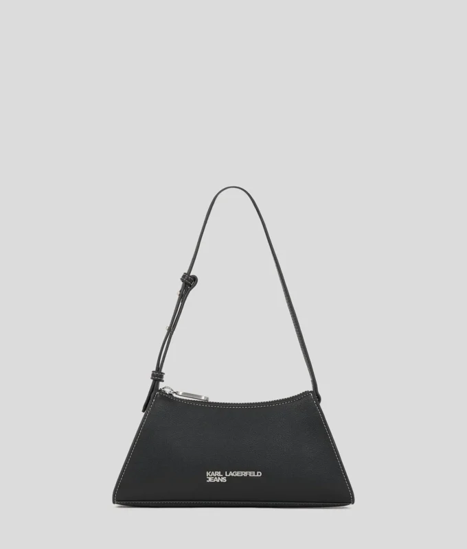 BORSA A TRACOLLA PICCOLA CON LOGO IN METALLO BORSA A TRACOLLA PICCOLA CON LOGO IN METALLO