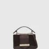 Borsa a tracolla piccola in pelle scamosciata K/Nova