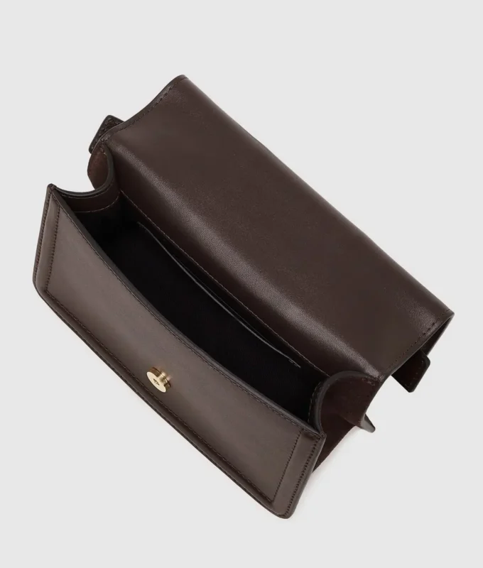 Borsa a tracolla piccola in pelle scamosciata K/Nova