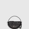 Borsa a tracolla rotonda con paillettes K/Signature Borsa a tracolla rotonda con paillettes K/Signature