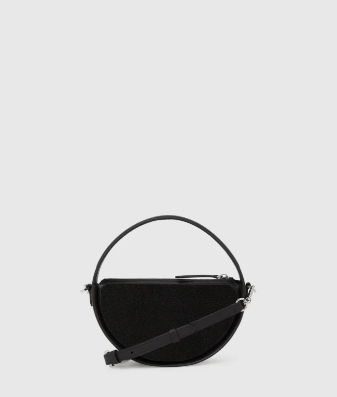 Borsa a tracolla rotonda con paillettes K/Signature Borsa a tracolla rotonda con paillettes K/Signature