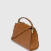 Borsa con manico superiore in pelle scamosciata K/Signature Borsa con manico superiore in pelle scamosciata K/Signature