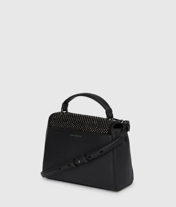 Borsa con manico superiore in strass K/Autograph