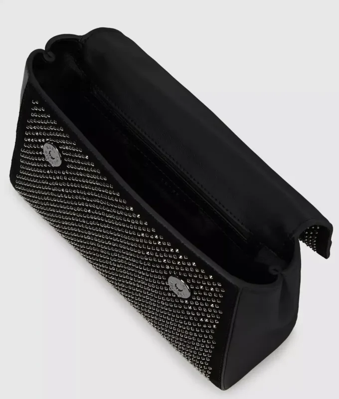 Borsa con manico superiore in strass K/Autograph