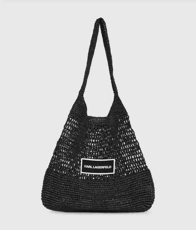 BORSA DA SPIAGGIA CON LOGO ALL’UNCINETTO BORSA DA SPIAGGIA CON LOGO ALL’UNCINETTO