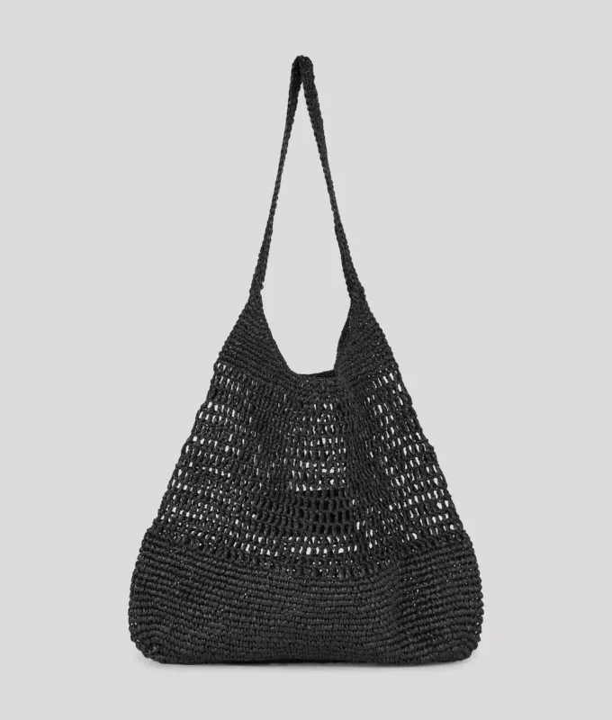 BORSA DA SPIAGGIA CON LOGO ALL’UNCINETTO BORSA DA SPIAGGIA CON LOGO ALL’UNCINETTO
