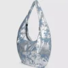 Borsa hobo grande in denim lucido Borsa hobo grande in denim lucido