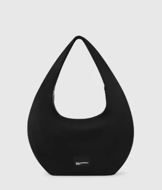 Borsa hobo in nylon lucido
