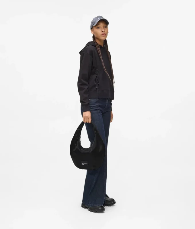 Borsa hobo in nylon lucido Borsa hobo in nylon lucido