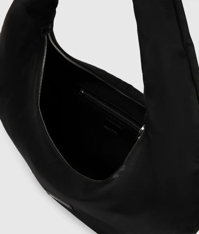 Borsa hobo in nylon lucido Borsa hobo in nylon lucido