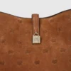Borsa hobo in pelle scamosciata con lucchetto K/Autograph Borsa hobo in pelle scamosciata con lucchetto K/Autograph