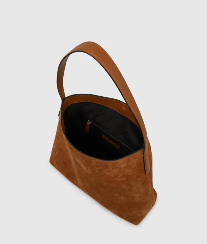 Borsa hobo in pelle scamosciata con lucchetto K/Autograph Borsa hobo in pelle scamosciata con lucchetto K/Autograph