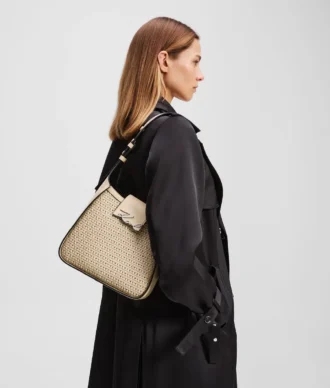 BORSA HOBO INTRECCIATA K/SIGNATURE