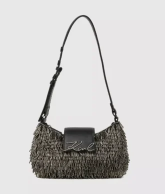 Borsa K/Signature con perline a forma di luna