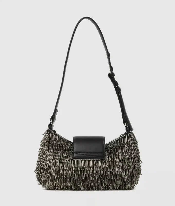 Borsa K/Signature con perline a forma di luna Borsa K/Signature con perline a forma di luna