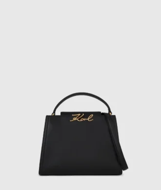 Borsa media con manici superiori K/Signature