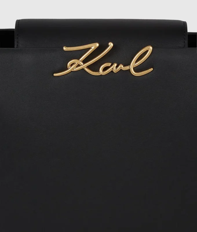 Borsa media con manici superiori K/Signature Borsa media con manici superiori K/Signature