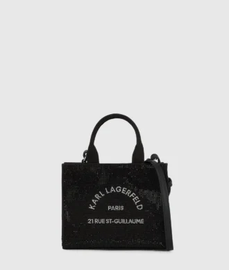 Borsa mini tote con strass Rue St-Guillaume