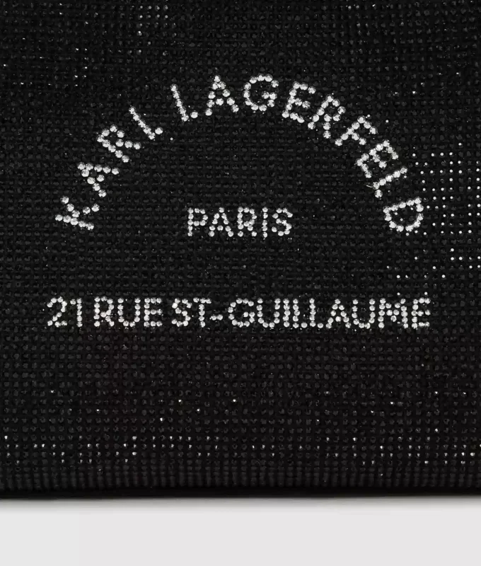 Borsa mini tote con strass Rue St-Guillaume