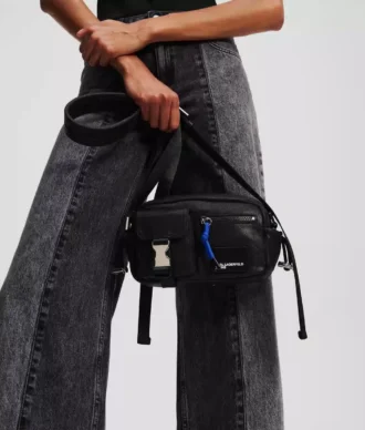 BORSA PER FOTOCAMERA IN DENIM RIVESTITO