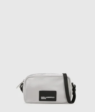Borsa per fotocamera in nylon metallizzato
