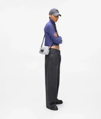Borsa per fotocamera in nylon metallizzato