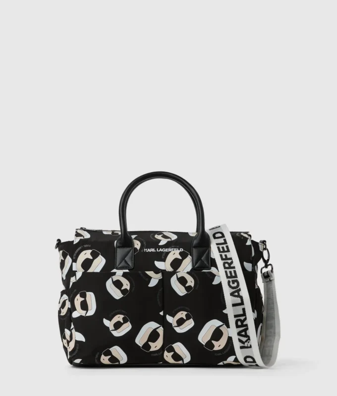 Borsa per pannolini Baby Ikon con stampa all-over Borsa per pannolini Baby Ikon con stampa all-over