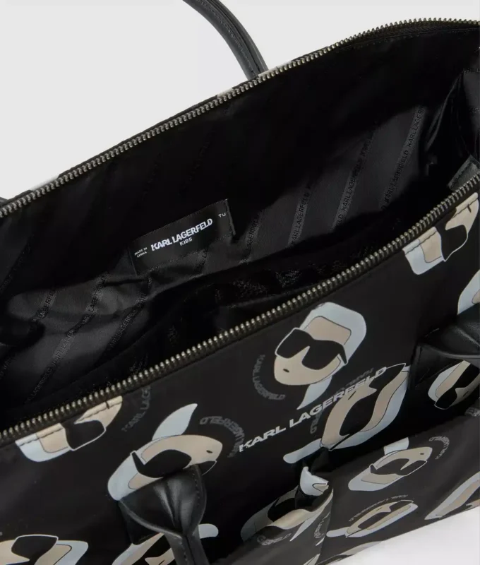 Borsa per pannolini Baby Ikon con stampa all-over Borsa per pannolini Baby Ikon con stampa all-over