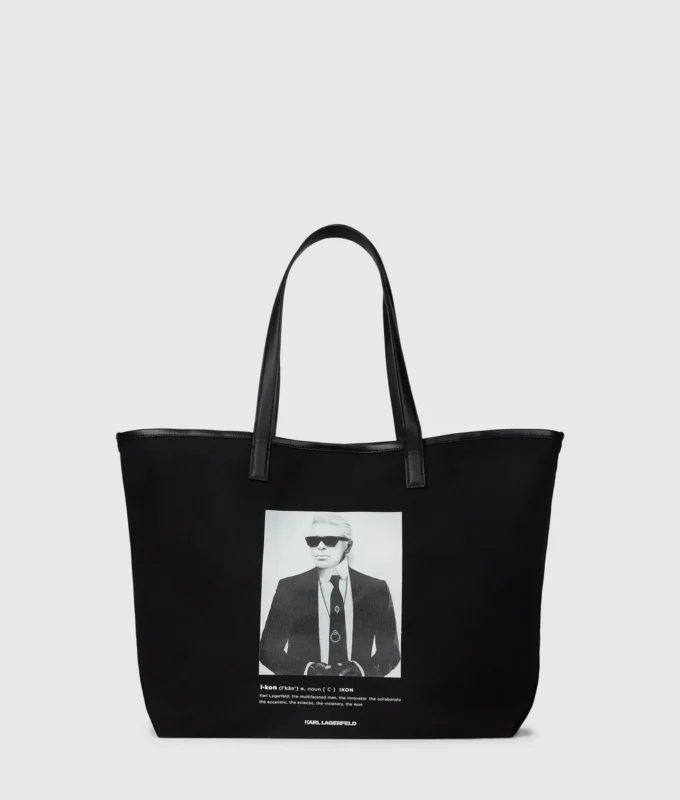 Borsa shopper con stampa fotografica Karl Borsa shopper con stampa fotografica Karl