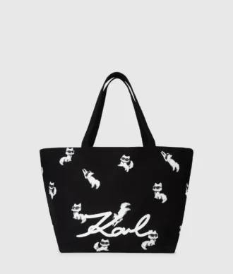 Borsa shopper con stampa Ikon Choupette