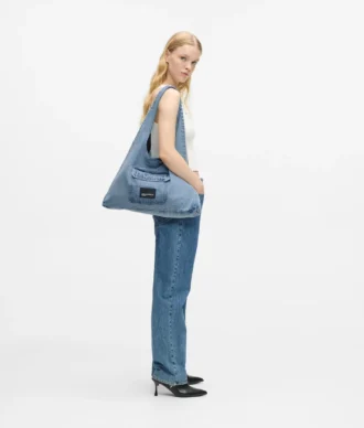 Borsa shopper hobo in denim