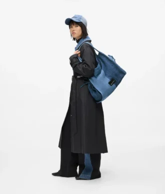 Borsa shopper in denim bicolore
