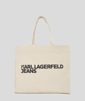 BORSA SHOPPER IN TELA CON LOGO