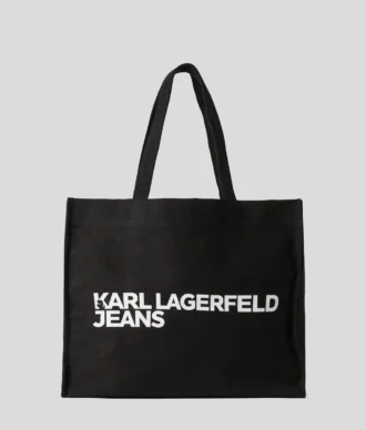 BORSA SHOPPER IN TELA CON LOGO