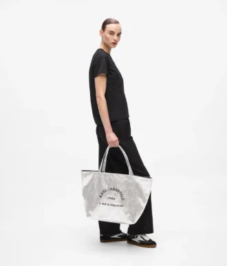 Borsa shopper metallizzata Rue St-Guillaume