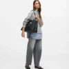 Borsa tote grande liscia Ikon