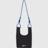 Borsa tote in nylon con cordino Borsa tote in nylon con cordino